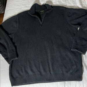 Eddie‎ Bauer Men's Dark Gray Zip Up Sweater